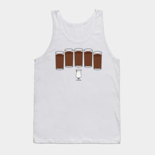 5 black on 1 white meme Tank Top